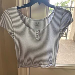 🌵striped crop top